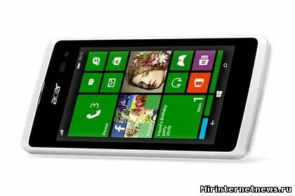 В России начались продажи первого смартфона Acer на Windows 8.1
