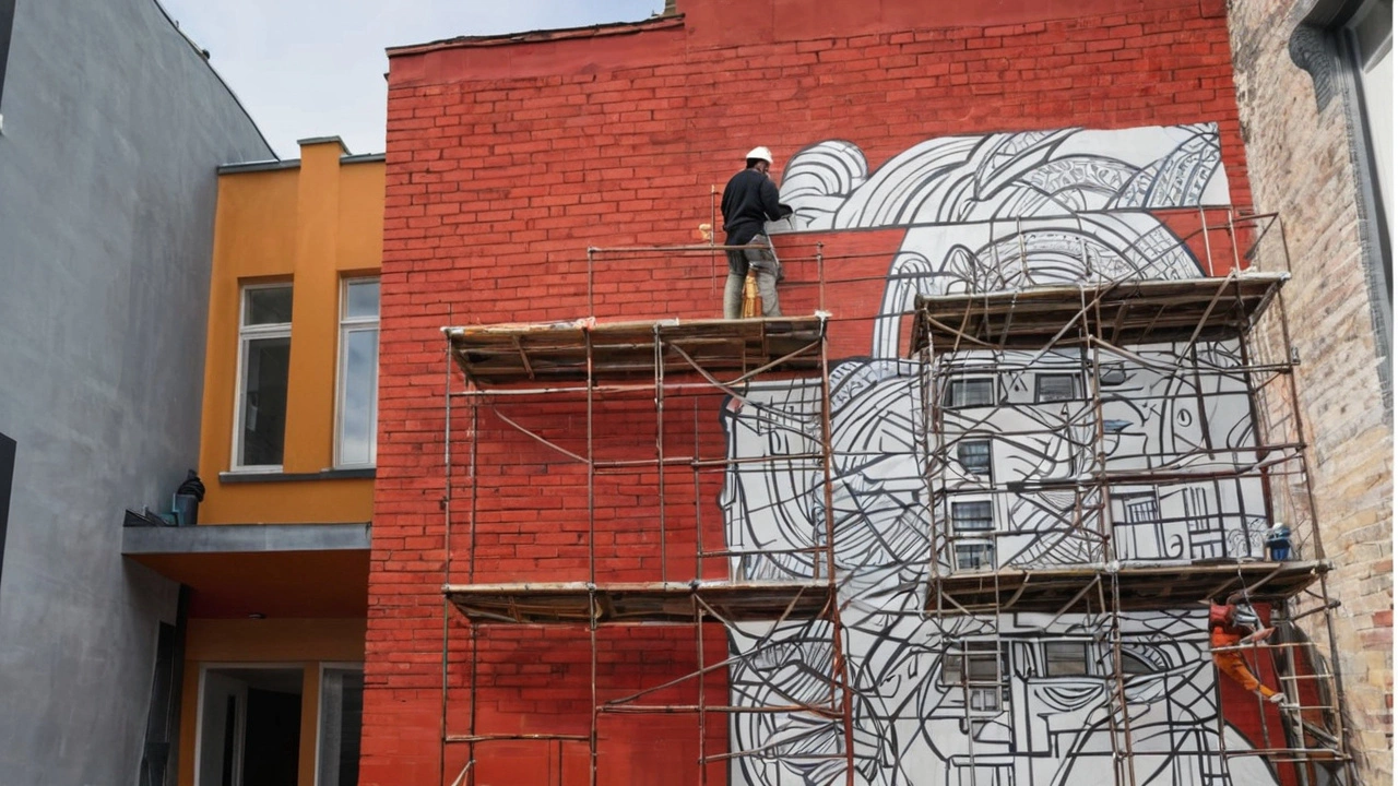 Новое уличное искусство украсит здание в Йошкар-Оле: Портрет великого русского поэта